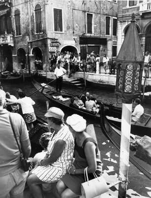 Italien. Venedig. Gondeln auf einem Kanal