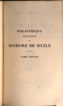 Bibliothèque historique de Diodore de Sicile, 2
