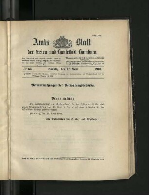 No. 63, 17. April 1904.