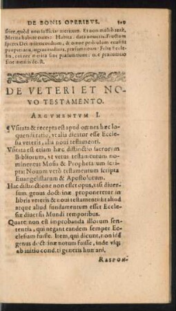 De Veteri Et Novo Testamento.