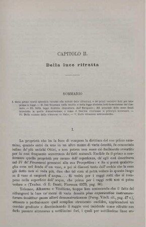 Capitolo II. Della luce rifratta.