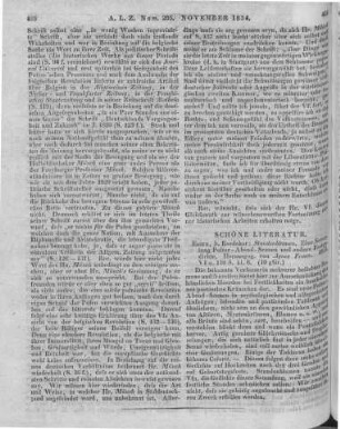 Franz, A.: Stundenblumen. Eine Samml. Polter-Abend-Scenen und andere Festgedichte. Essen: Bädeker 1833
