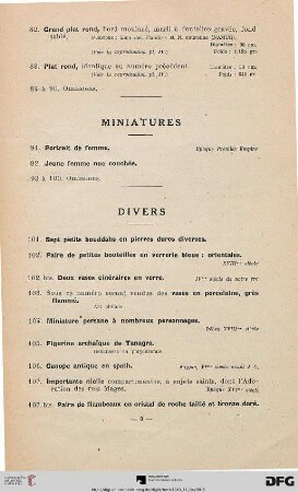 Miniatures (Nr. 91-93)