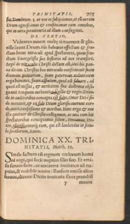 Dominica XX. Trinitatis ...