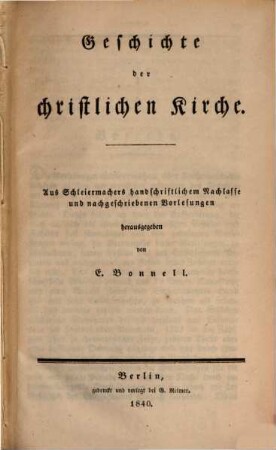 Friedrich Schleiermacher's literarischer Nachlaß, 6