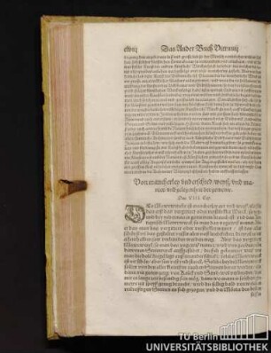 Von mancherley underschied/weyß/und manier/und gelegenheit der gemewr. Das VIII. Cap.