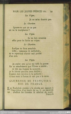 Clémence De François I. Roi De France