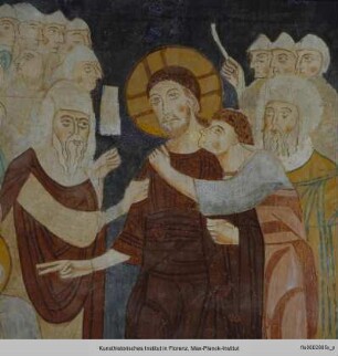 Christus in der Mandorla mit Passionsszenen : Gefangennahme Christi