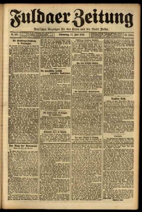 Ausgabe vom Dienstag, den 12. Juli 1921.