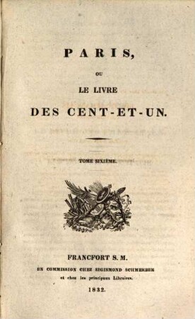 Paris, ou le livre des cent-et-un. 6