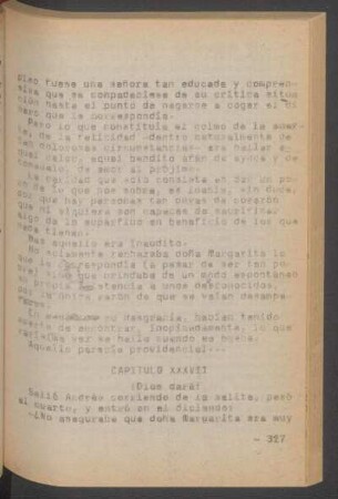 Capítulo XXXVII - ¡Dios dará!