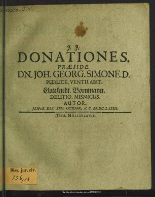 Donationes