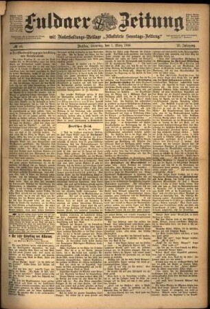 Ausgabe vom Dienstag, den 01. März 1898.