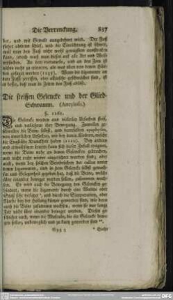 Die steiffen Gelencke und der Glied-Schwamm. (Ancylosis.)