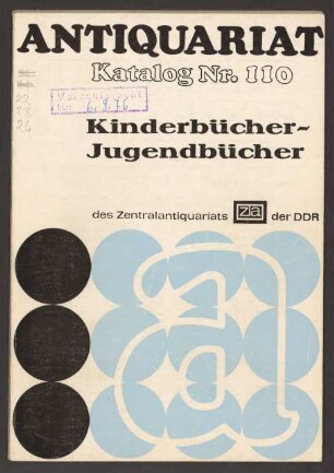 Nr. 110: Kinderbücher, Jugendbücher