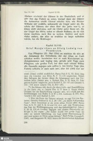Kapitel XLVIII. Brief Mangu-chans an König Ludwig von Frankreich