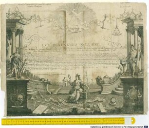 LUX IN TENEBRIS ORTA EST p. p. p. : Im Nahmen des grösten Baumeisters der ganzen Welt des höchsten Vergelters der Tugend, grüßen Wir alle diejenigen, die diesen Brief zu sehen bekom[m]en, mit aller Ehrerbietigkeit und Hochachtung, durch die vollkomene, und geheimnußvolle Zahl