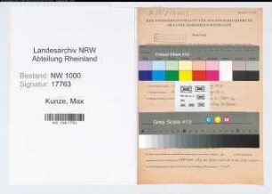 Entnazifizierung Max Kunze, geb. 24.08.1901 (Lehrer)