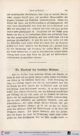 Die Baukunst der deutschen Stämme