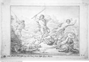 Concorso Accademico 1704, Seconda Classe: Romulus und Remus überfallen und töten Räuber, terzo premio