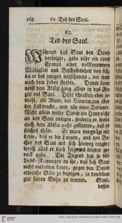 62. Tode des Saul