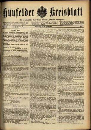 Ausgabe vom Donnerstag, den 16. September 1915.