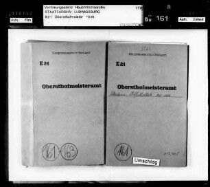 Hofbibliothek: Vergrößerung der Privatbibliothek (Thouret), laufende Instandsetzungen, Ausbesserung eines Deckengemäldes, Anschaffung von Möbeln