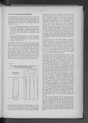 Tabelle 5: Die Hamburger Ehescheidungen 1963 nach dem Altersunterschied der Ehepartner