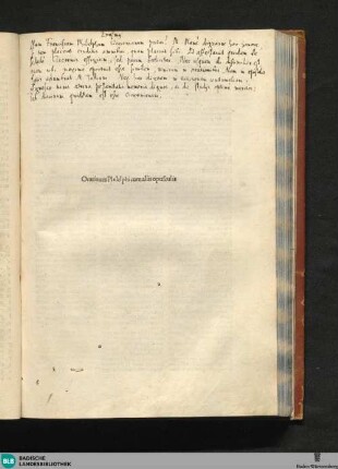 Orationes et opuscula
