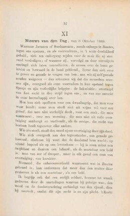 XI. Nieuws van den dag, van 6 Oktober 1888