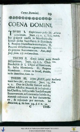 Coena Domini.