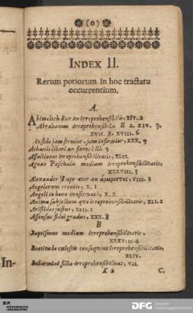 Index II.