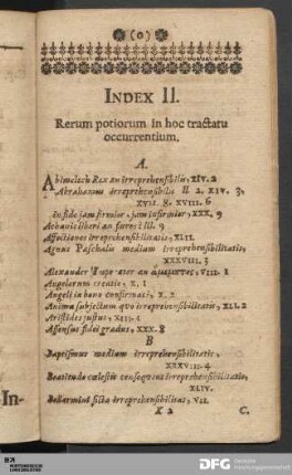 Index II.