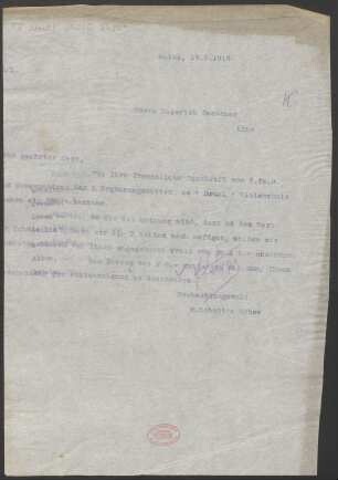 Brief an Heinrich Dessauer : 17.03.1915