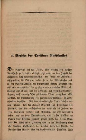 Jahresbericht der Gesellschaft für Pommersche Geschichte und Altertumskunde. 21, 21. 1846