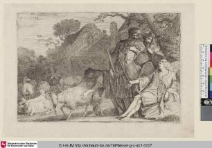 [Der Engel verheißt Abraham einen Sohn; The Angel promises Abraham a Son; L' ange promettant un fils à Abraham]