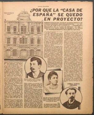 ¿Por qué la "Casa de España" se quedo en proyecto?