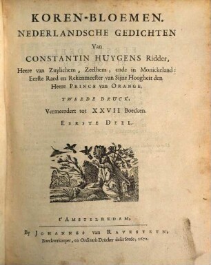Koren-Bloemen : Nederlandsche Gedichten, 1