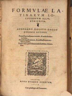 Formulae latinarum locutionum