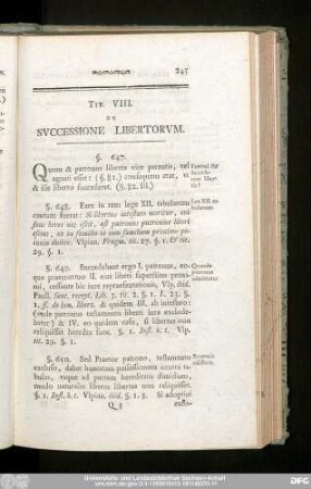 Tit. VIII. De Successione Libertorum.