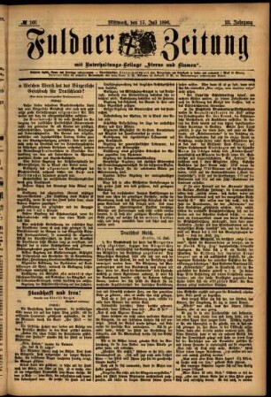 Ausgabe vom Mittwoch, den 15. Juli 1896.