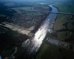 Baustelle Mittellandkanal bei Hohenwarthe : Blickrichtung Südosten
