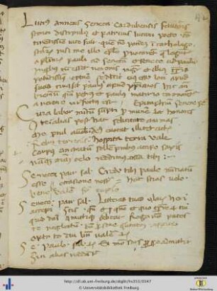 [172r – 173v] Excerpta ex epistolis Senecae ad Paulum et Pauli ad Senecam.