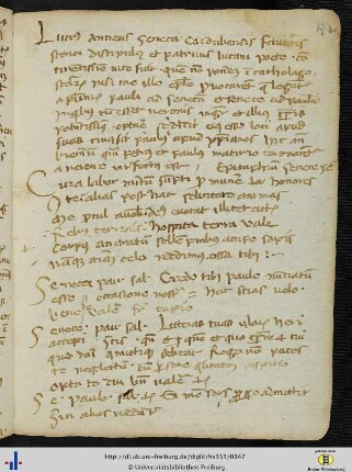 [172r – 173v] Excerpta ex epistolis Senecae ad Paulum et Pauli ad Senecam.