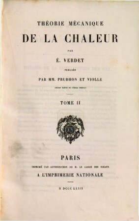 Théorie mécanique de la chaleur, 2