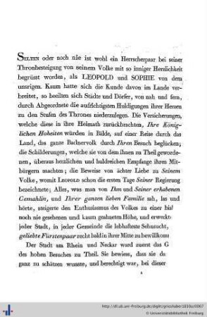 Erinnerung an Rastatts Glück.