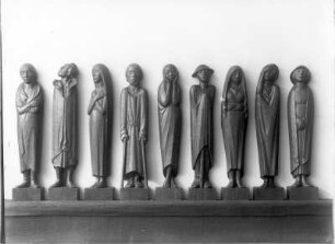 Fries der Lauschenden vom großen Modell für das Beethovendenkmal (1930-1935; E. Barlach). Güstrow: Atelierhaus am Inselsee