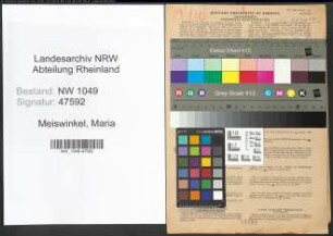 Entnazifizierung Maria Meiswinkel , geb. 11.12.1896 (Lehrerin)