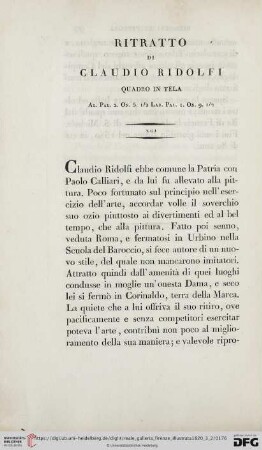 Ritratto di Claudio Ridolfi
