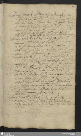 Merkwürdigkeiten ab 1748 …